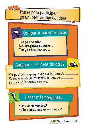 Cover Image: Discussion Builders Poster, Grades K-1 (Spanish Version)