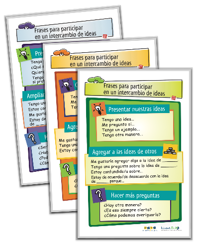 Cover Image: Discussion Builders Posters Set: Grades K-1, 2-3, and 4-8 (Spanish Version)