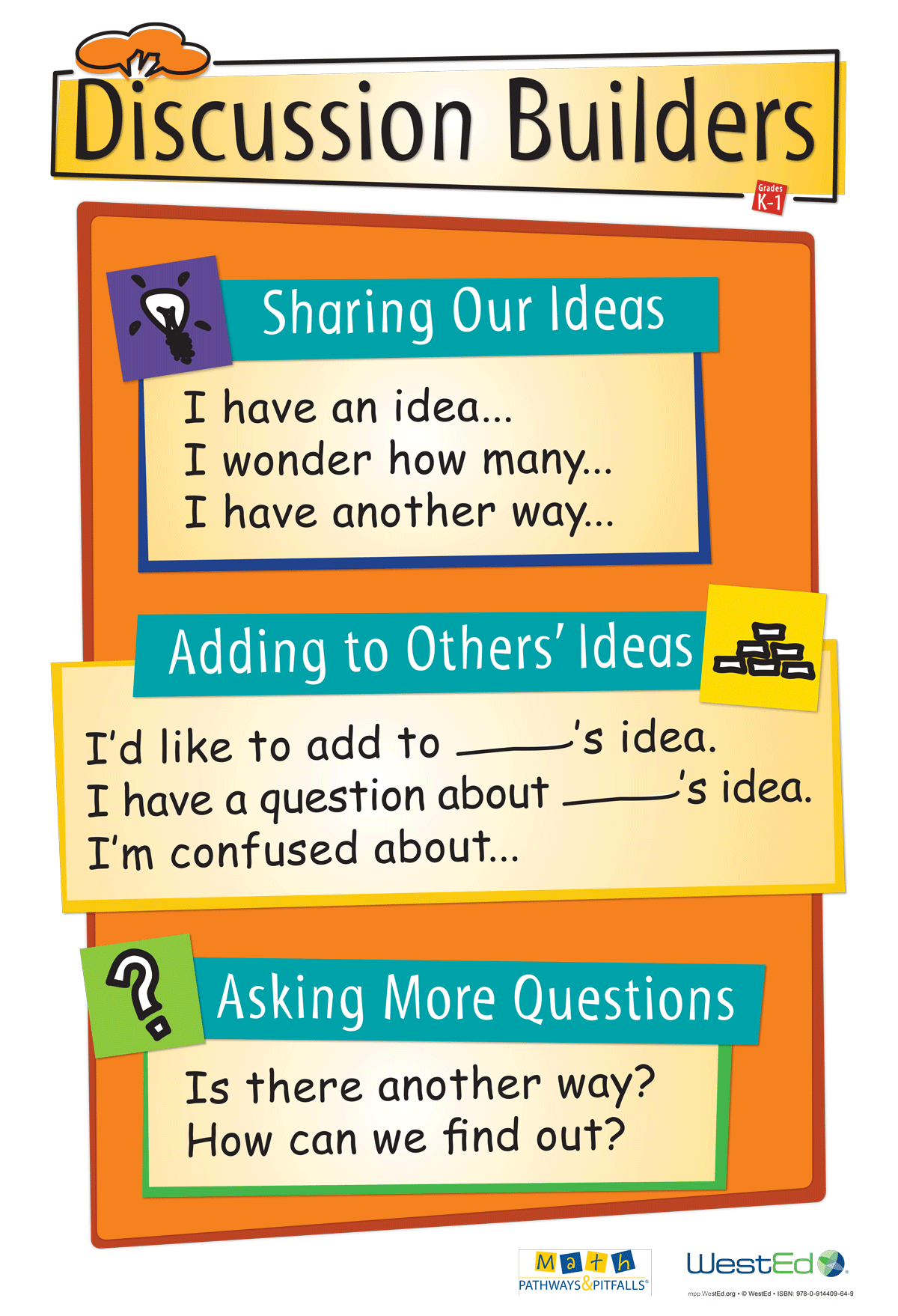 Discussion Builders Poster, Grades K-1