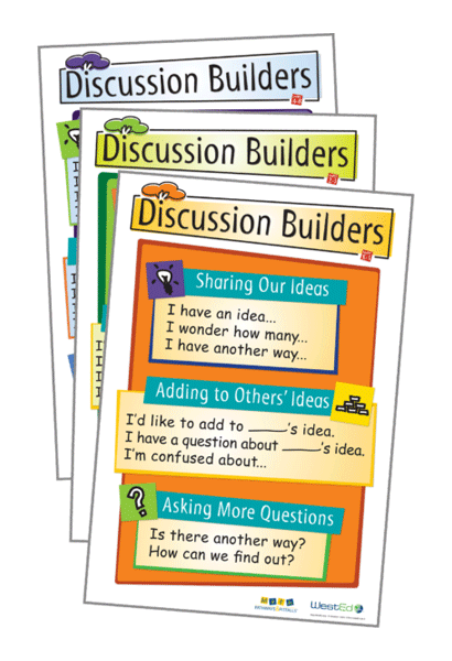 Discussion Builders Posters Set: Grades K-1, 2-3, and 4-8