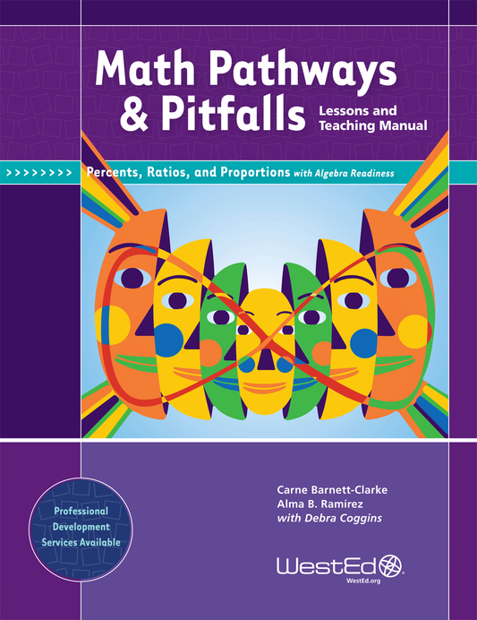 Cover Image: Math Pathways & Pitfalls: Percents, Ratios, and Proportions with Algebra Readiness - Lessons and Teaching Manual, Grade 6-8