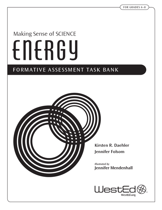 Cover Image for Making Sense of SCIENCE: Energy Formative Assessment Task Bank (eBook)